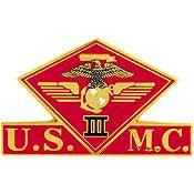 PINS- USMC, Marine Core 003RD MC WING (1-3/8")