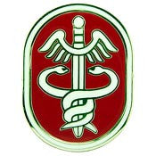 PINS- ARMY, MEDIC, USA HEALTH (1")