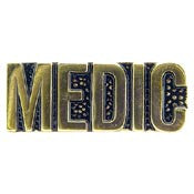 PINS- ARMY, MEDIC, SCRIPT (1")