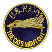 PINS- USN, Navy THE CATS NIGHT OU (1")