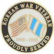 PINS- KOREA, PROUDLY SERVED (1")