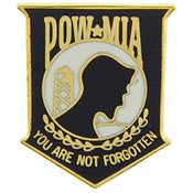 PINS- POW*MIA, YOU'RE NOT, BK (MINI) (5/8")