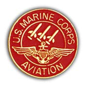 PINS- USMC, Marine Core AVIATION,RED (1")