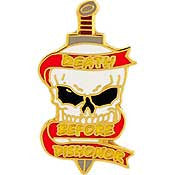 PINS- DEATH BEFORE DISHONOR (1")