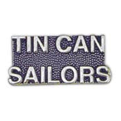 PINS- USN, Navy SCR, TIN CAN SAILR (1")