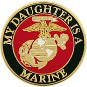 PINS- USMC Marine Core LOGO,DAUGHTER (15/16")