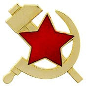 PINS- RUSSIA, HAMMER/SICKLE (1")
