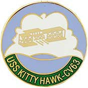 PINS- USS, Navy KITTY HAWK (1")