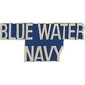 PINS- USN, Navy SCR, BLUE WATER (1")