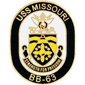 PINS- USS, Navy MISSOURI (1")