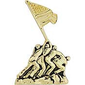 PINS- USMC, Marine Core IWO JIMA, EMBLEM (1-1/4")