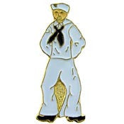 PINS- USN, Navy SAILOR MAN (1")