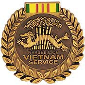 PINS- MEDAL, VIET, SVC.II (1-1/16")