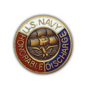 PINS- USN, Navy HONORABLE, DISCHG. (5/8")