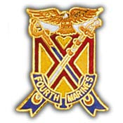 PINS- USMC, Marine Core 004TH RGT. (1")