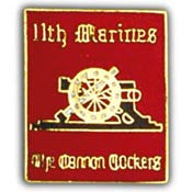 PINS- USMC, Marine Core 011TH RGT. (1")