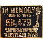 PINS- VIET, IN MEMORY (1")