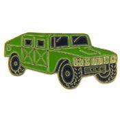 PINS- HUMVEE, GREEN (1")