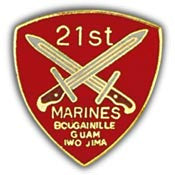 PINS- USMC, Marine Core 021ST REGIMENT (1")