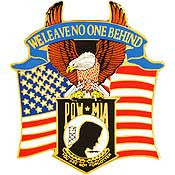 PINS- POW*MIA, EAGLE-USA "SOME STILL GIVE" (1-3/4")