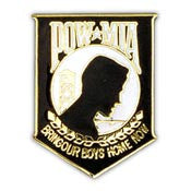 PINS- POW*MIA, BRING OUR, BLK (1-1/2")