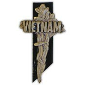 PINS- VIET, MEMORIAL CROSS (1-1/2")