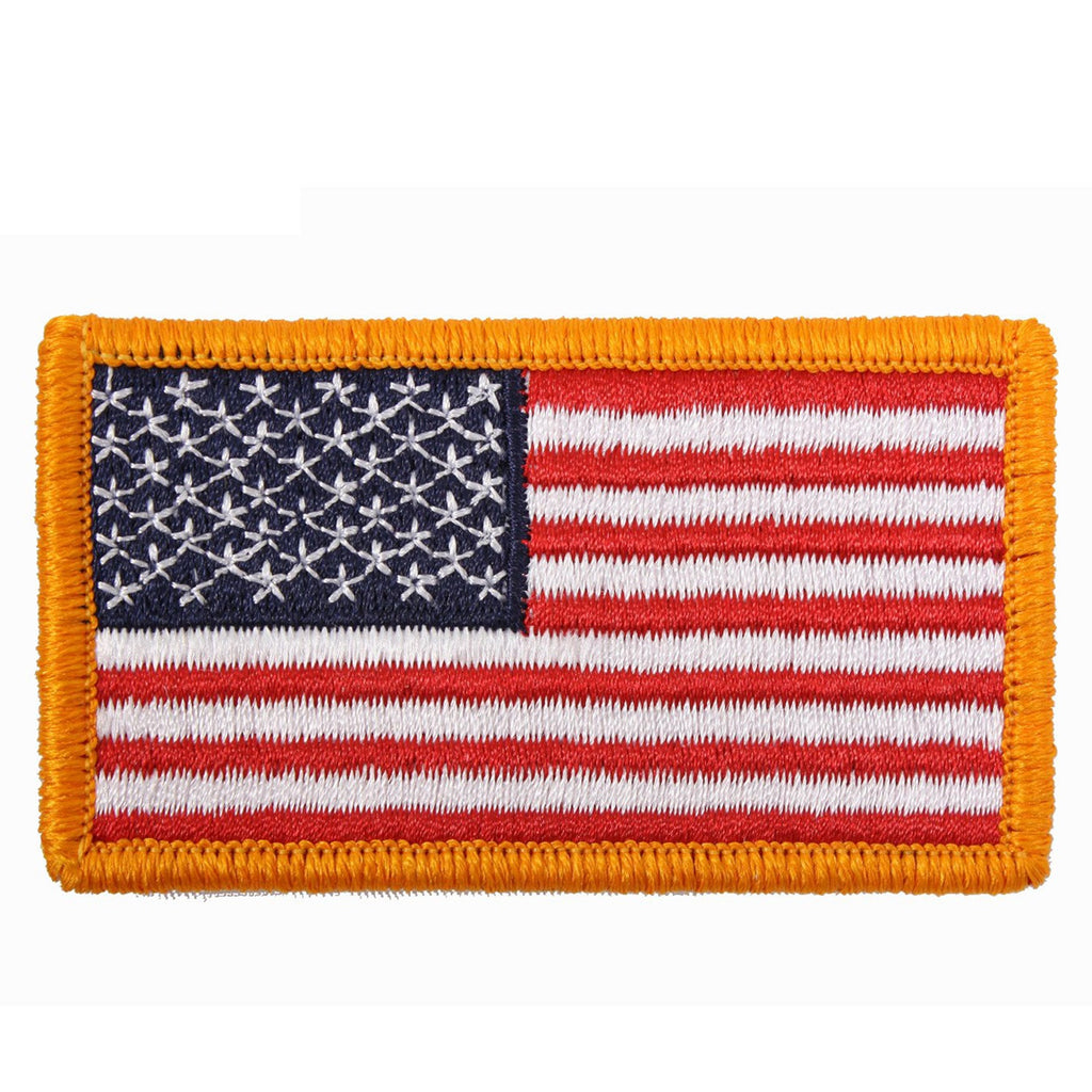 Rothco Patches: American Flag Embroidered Patch Iron On / Sew On