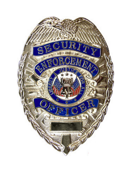 Rothco Badges: Deluxe Security/Enforcement Officer / Silver