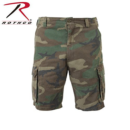 Rothco Vintage Paratrooper Shorts in Woodland Camo