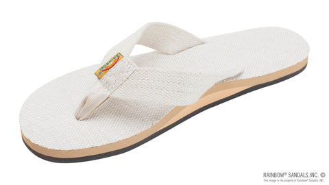 Rainbow 301AHSTO NATR Women's Single Layer Hemp Top and Strap with Support - Natural