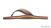 Rainbow Men's Single Layer Premier Leather with Arch Support - Expresso/Rainbow
