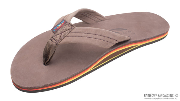 Rainbow 301ALT30 Men's Single Layer Premier Leather with Arch Support - Expresso/Rainbow