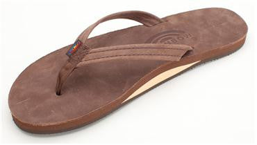 Rainbow 301ALTSN Women's Single Layer Premier Leather with Arch Support and a Narrow Strap Expresso