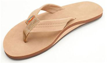 Rainbow 301ALTSO SRBR Sandals Men's Single Layer Premier Leather With Arch Support Sierra Brown