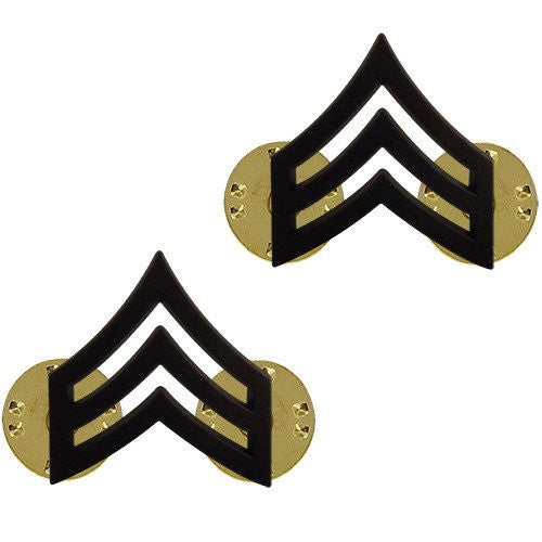 Army Chevron: Sergeant - Black