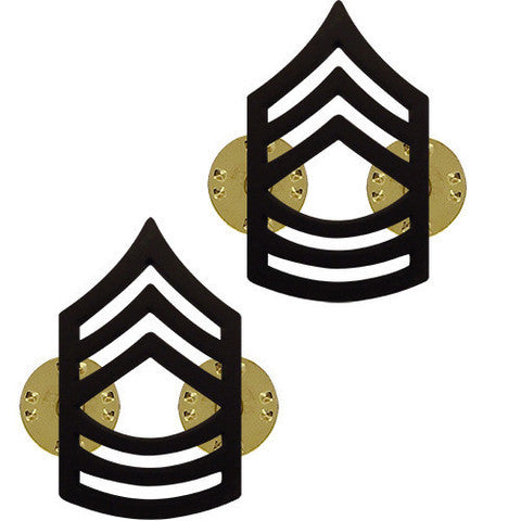 Army Chevron: Master Sergeant - Black