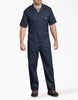 Dickies Short Sleeve Flex Coveralls for Men - Dark Navy