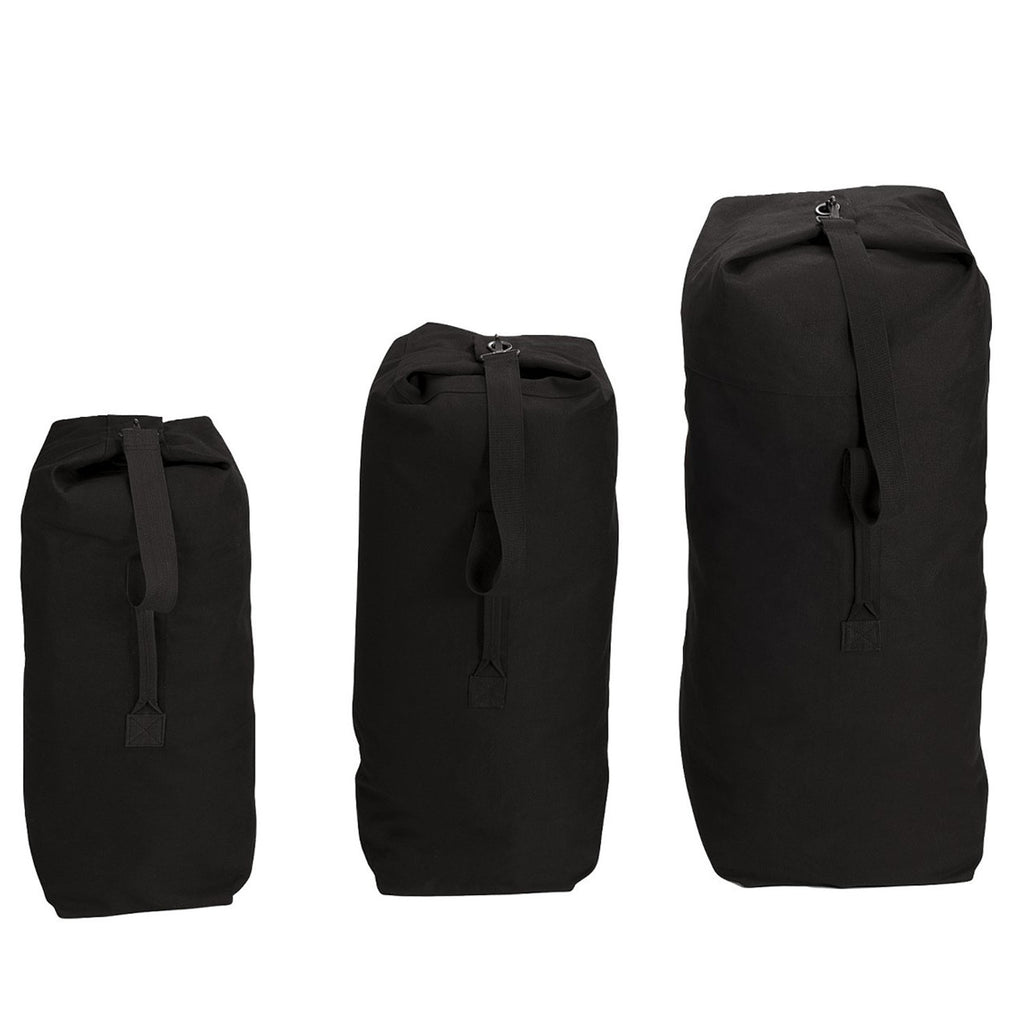Fox Bags: Top Load Duffle Bags Black