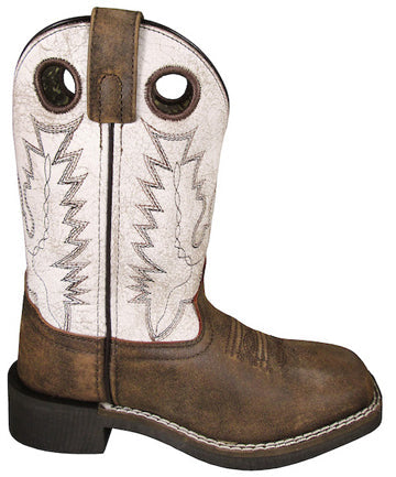 Smoky Mountain Youth's Drifter Western Boot - White