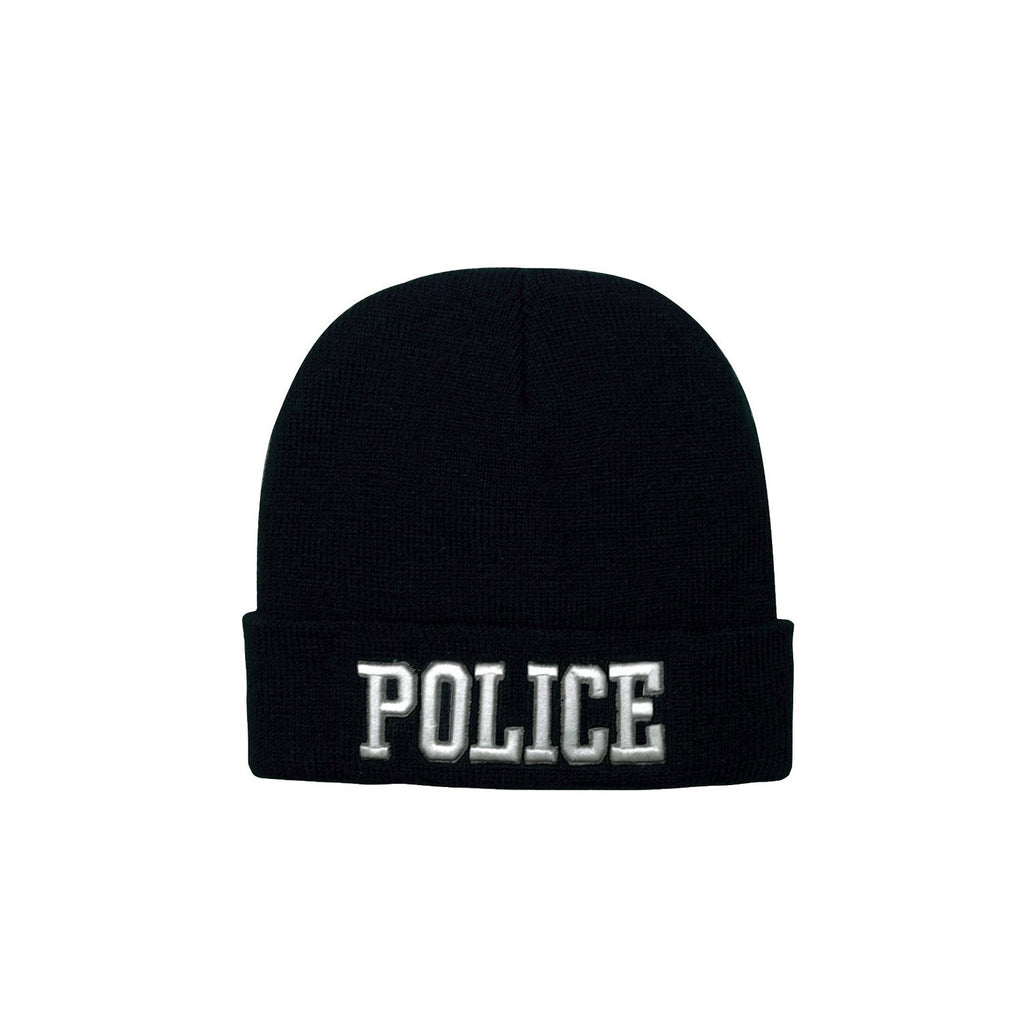 Rothco 5449 Hats: Deluxe Embroidered Watch Cap - Police