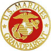 PINS- USMC Marine Core LOGO, GRANDPARENT (15/16")