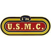 PINS- USMC, Marine Core I'M U.S.M.C. (1-9/16")