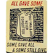 PINS- POW*MIA, DOG TAGS, WALL (1")