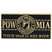 PINS- POW*MIA, LIC.PLATE (1")