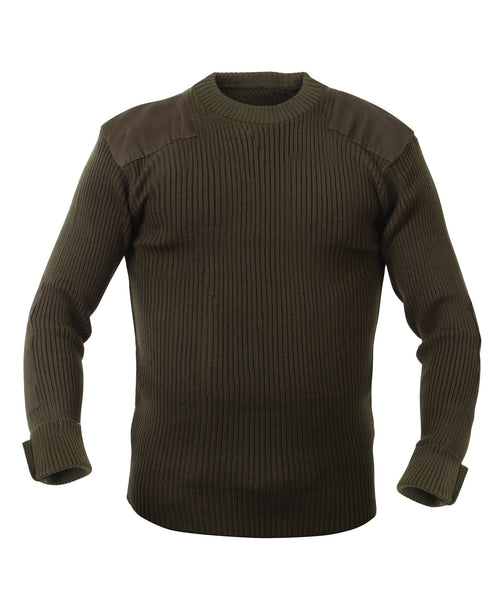 Rothco 6347 Sweaters: G.I. Style Acrylic Commando Sweater - Olive Drab