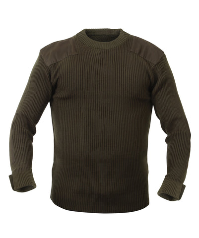 Rothco Sweaters: G.I. Style Acrylic Commando Sweater - Olive Drab