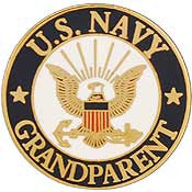 PINS- USN Navy LOGO, GRANDPARENT (15/16")