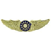 Pins- WING-USAF,FLYING TIGERS CHINA NAT.(MINI) (1-1/2")