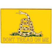 PINS- DONT TREAD ON ME (1")