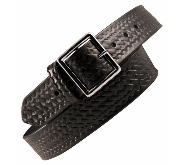 Boston Leather 6505-3 1-3/4" Garrison Duty Belt Basket Weave Black